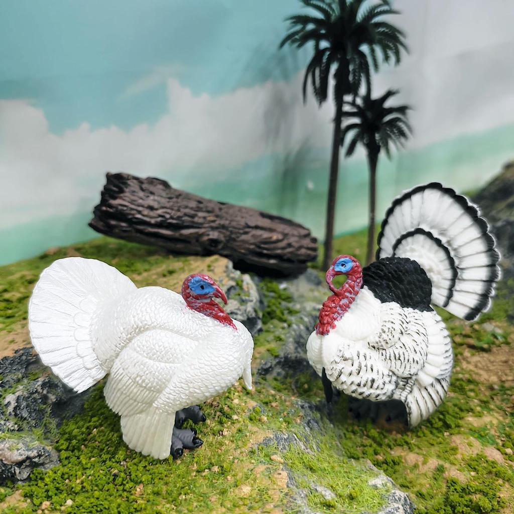 Cross-border Turkey Model: Children's Cognitive Farm Bird Desktop Decoration