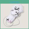 Girl Rabbit Plush Crossbody Bag With Pearl Chain And Lace For Daily Use