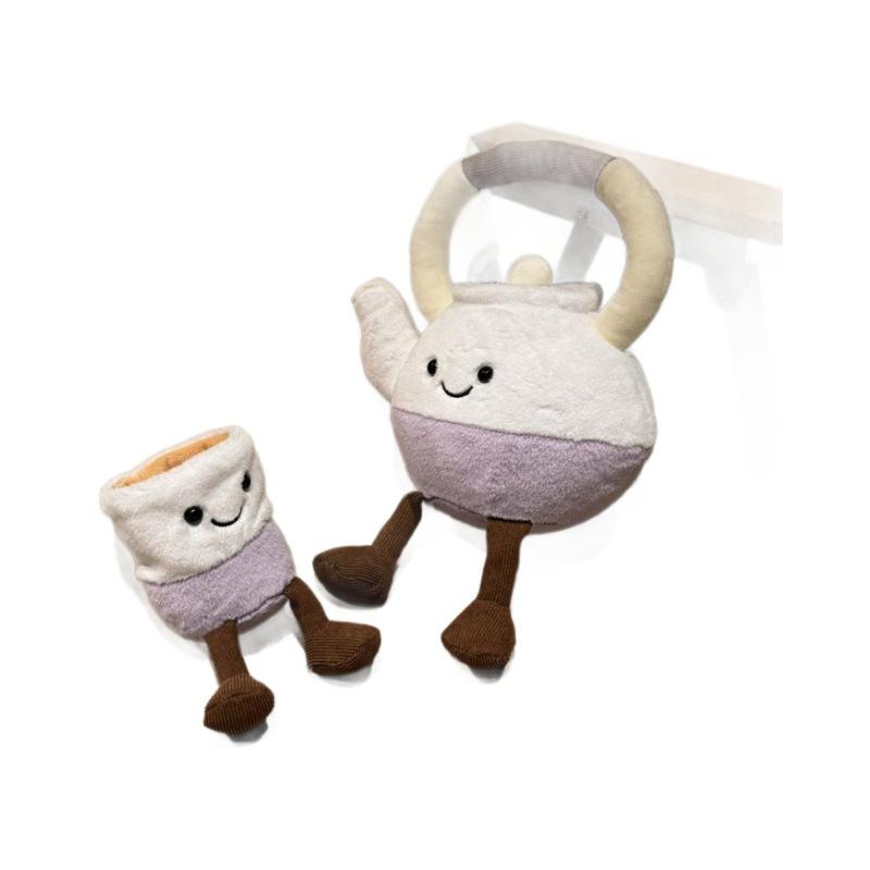 Wind Teapot Taro Mud Cake Plush Toy Cute and Unique I People Fun Macaron Dolls for Girlfriend