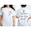 Handwritten Font Faith Cross Heart Graphic TShirt Women Summer Cotton Short Sleeve Christian Gift Casual Daily Life Outfit