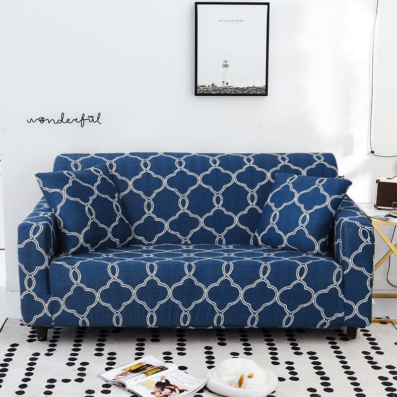 Trykt Stretch Sofatrekk Elastisk Polyester Spandex Sofatrekk, Universalt Tilpasset Sofatrekk for Sofamøbelbeskytter