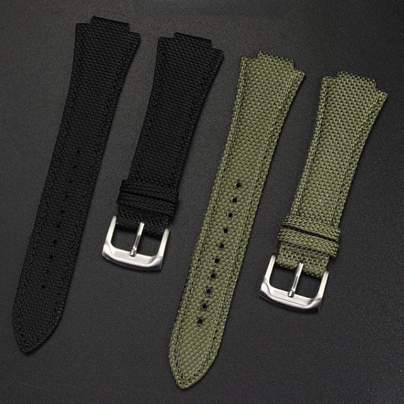 26*14mm Convex Thin breathable men Wrist strap For CASIO G-Shock GST-B400 nylon Cowhide watch band cowhide watchband accessories