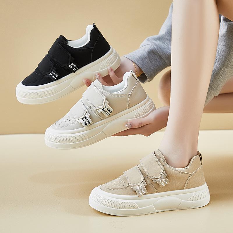 Fashion 2025 Spring New Velcro Womens Shoes Korean Version ins Female Students Platform Heightening Casual Shoes Zapatos Para Mujeres