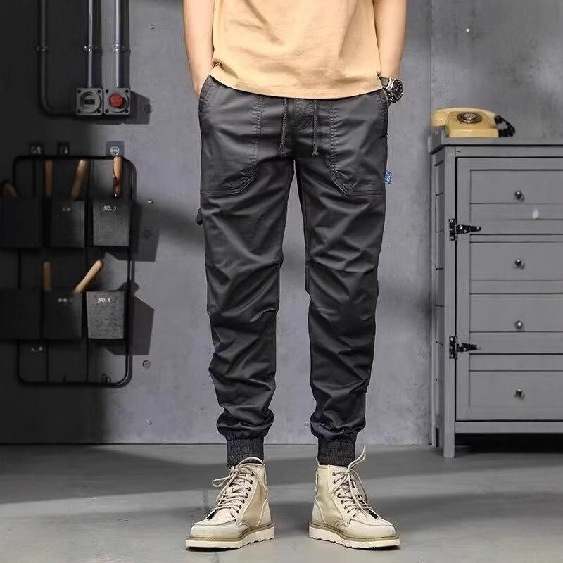 Overalls men's autumn outdoor sports leggings loose new casual pants men's retro men's pants