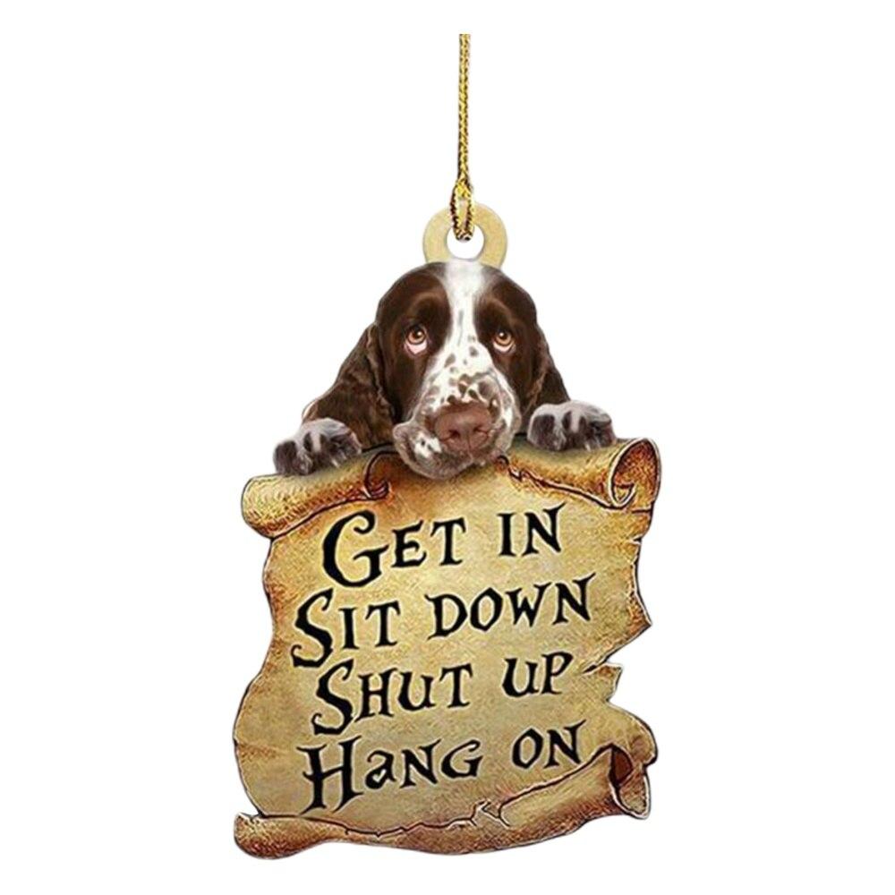 

Подвеска в виде щенка, автомобильный рюкзак, украшения, милый автомобильный подвесной орнамент, брелок для интерьера, домашний декор, аксессуары