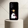 Q V-version Unicorn Phone Case For Samsung S25,24,21,22,23,30,Ultra,20,Plus,Fe,Lite,Note Soft Black Cover