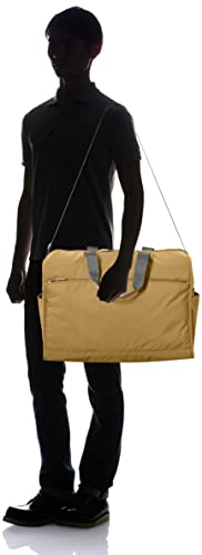Anello GRANDE 2-Way Boston Bag, A3 Size, Water-Repellent, Lightweight, Multi-Storage, 2-Way Cabin, GTM0178Z, Beige, One Size