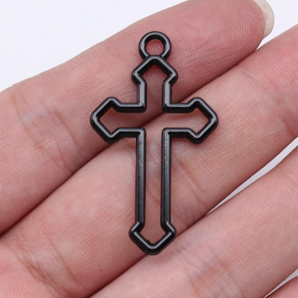Large Crosses Detailed Religious Charm Antique Bronze Zinc Alloy Jewelry Making Supplies Necklace Making DIY Charms