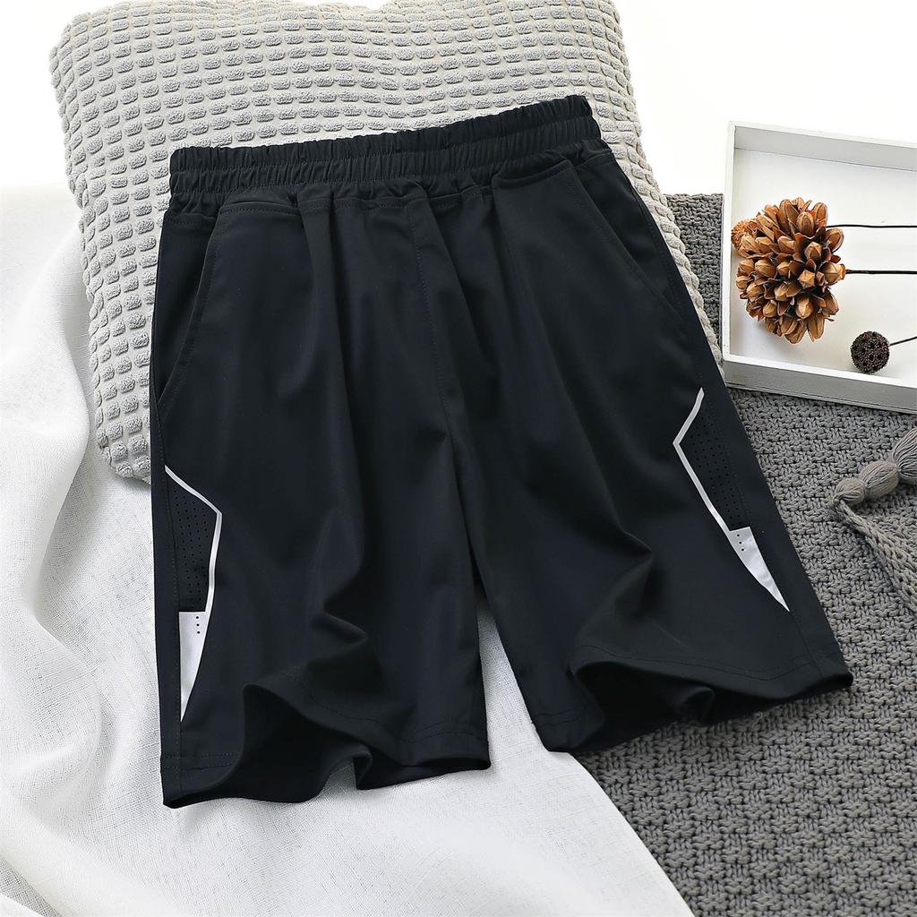 Summer Girls Quick Drying Shorts Wear Boys And Girls Sports Big Kids Ice Silk Five Quarter Pants