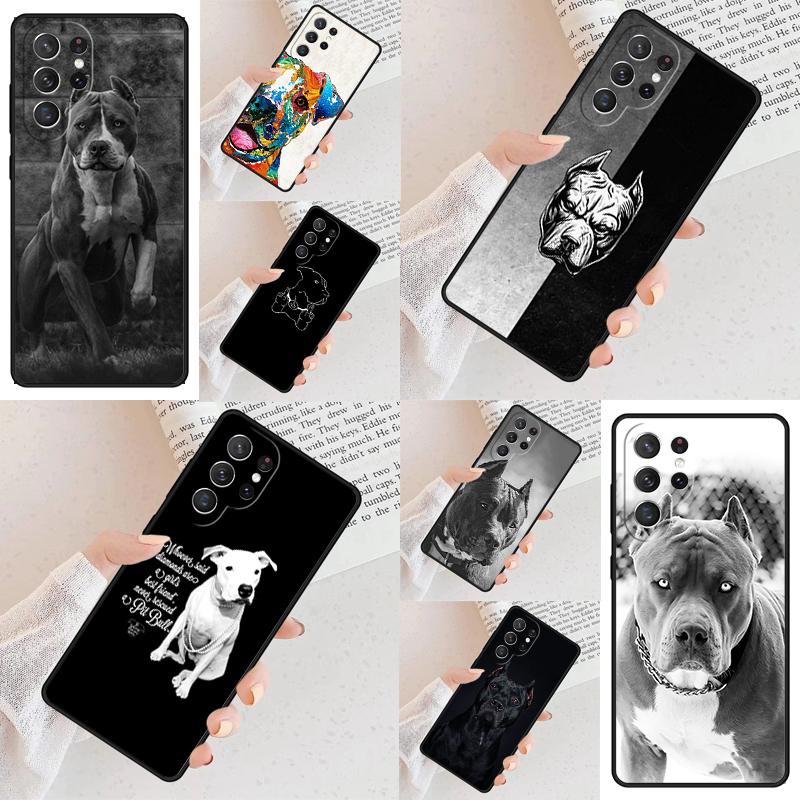 Pit Bull Lovely Pet Dog Pitbull Cell Phone Case for Samsung Galaxy S26 Ultra S25 S24 S23 S22 S21 S20 Note10 Cover