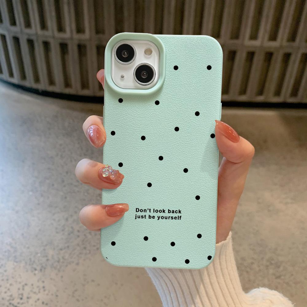 Full Screen Polka Dot Letters Suitable for Apple 16 Mobile Phone Case IPhone 1514plus13promax Creative 12