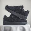 Frühling Neue Ganzschwarze Herrenschuhe – Vielseitige Klobige Absatzsteigernde Lässige Board-Schuhe, Trendy Sneaker für Arbeit & Sport