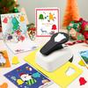 3pcs Paper Hole Puncher Cutter Tool Set Christmas Snowflake Bell Tree Shapes 1 Inch 25mm for Paper Crafts Scrapbook Card Making