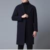 Vīriešu vilnas vilnas mētelis ziemas korejiešu versija, ikdienas vidēja un gara mētelis, biezināts, daudzpusīgs uzvalks vīriešiem