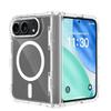 Apple 11fold Mobile Phone Case Transparent with Side Cover Magnetic Suction One-piece Iphone11 Left and Right Folding Protective Case