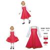 European Folk Dress Costume For Girls With Uniform Fabric For Stage Performance