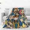 Inazuma Eleven Video Game Sports Game Blanket Soft Warm Flannel Throw Blanket Bedding for Bed Livingroom Picnic Travel Home Sofa