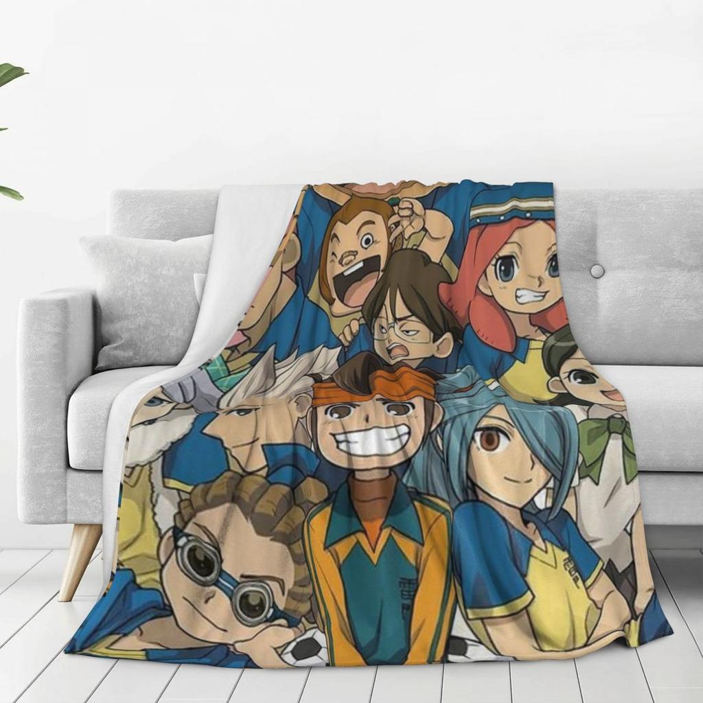 Inazuma Eleven Video Game Sports Game Blanket Soft Warm Flannel Throw Blanket Bedding for Bed Livingroom Picnic Travel Home Sofa