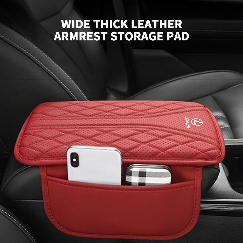 For Lexus Car Armrest Box Pad Leather Auto Armrest Mat Storage Bag Accessories RX350 IS250 CT200h ES250 ES300h NX300h IS200 AEJ1