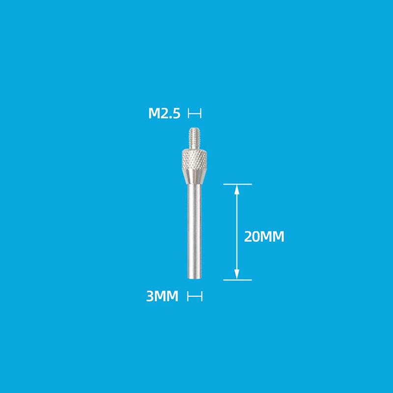 M2.5 Thread 1/1.5/2/3MM Needle Diameter Dial Test Indicator Contact Point 10/20/30/40/50MM Length Measuring Gauging Tools