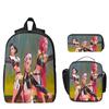 Cartoon Printing Casual Shoulder Bag Junior High School Students Large Capacity Backpacks