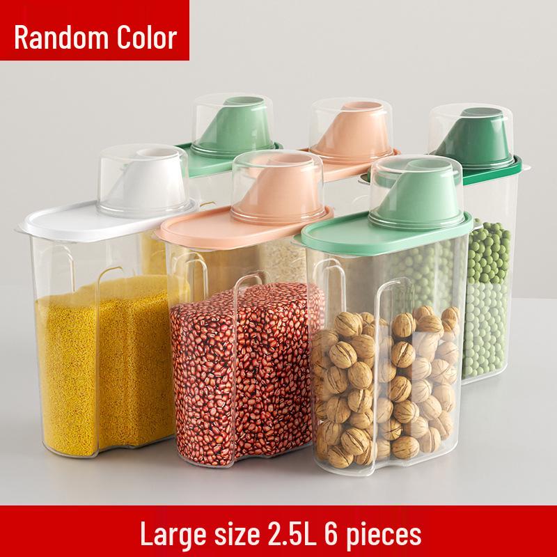 Zásobník na obilí a cereálie, plastová nádoba na skladování potravin pro suché zboží a krmivo pro psy.