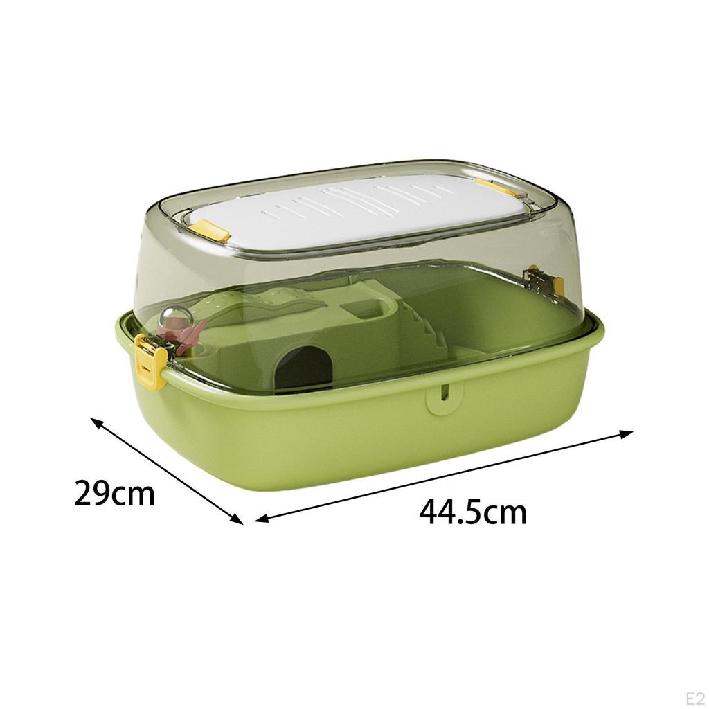 Deluxe Hamster Enclosure with Unique Roof Design, Ideal for Small Pets