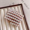 Elegant Pearl Convenient Foldable Plastic Hairband For Women Girls Travel Stretchable Headband Hair Band Hair Accessories
