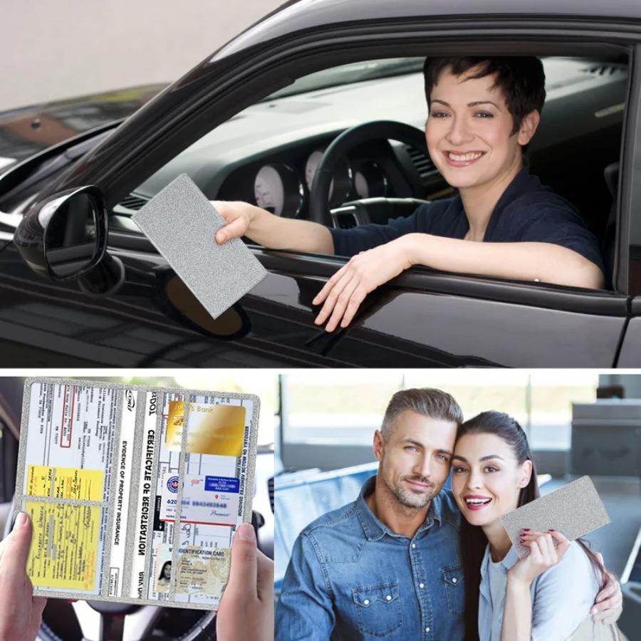 Auto Führerscheinhülle PU Leder Kreditkarten Fahrzeugschein Versicherung Auto Fahrdokumente Halter Schutzhülle Box