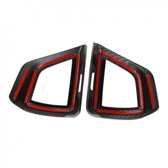 Carbon Fiber Style Dashboard Side Air Vent Cover Trim for Subaru Crosstrek XV