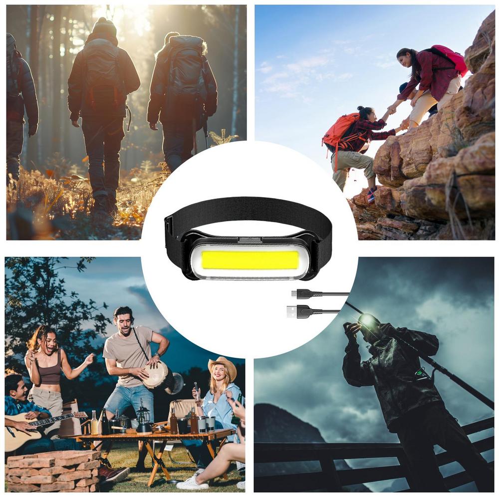 Head Lamp For Outdoor Rechargeable Outdoor Headlamp Ultra Bright LED Flashlight Lamp Outdoor For Fishing Hiking Repairing