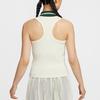 Nike Court Slam Dri-Fit Comfortable Breathable Quick-Drying Soft Tank Top Women Tops Light-Ivory Cactus-Green Black FZ6753110