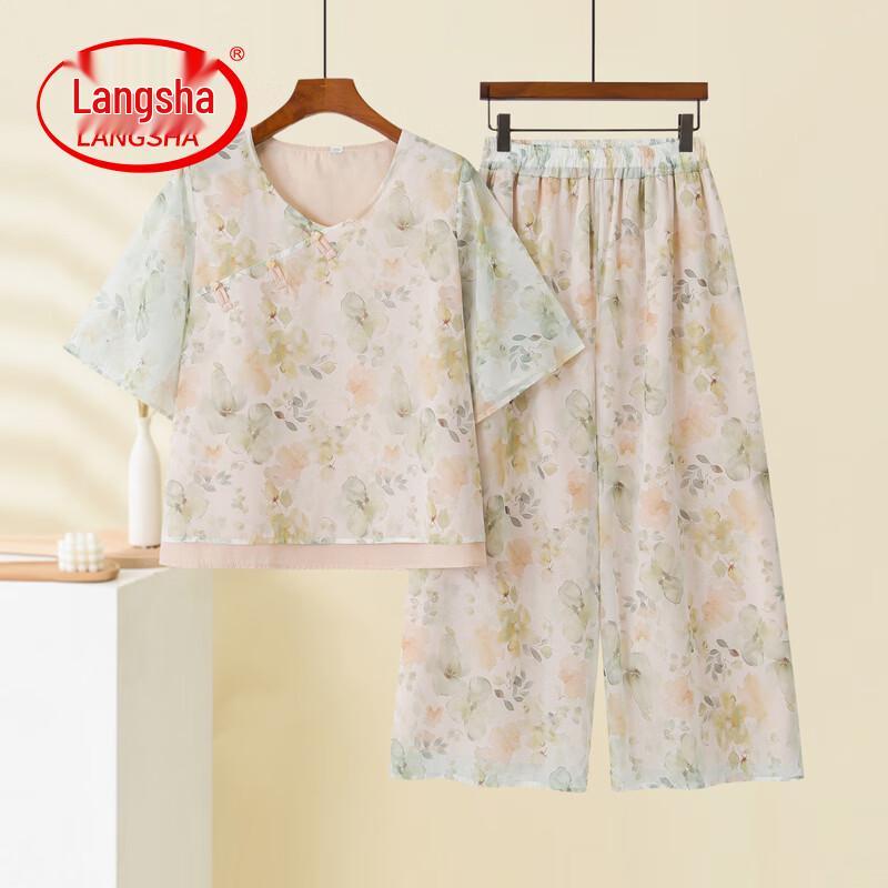 Women s Linen Blend Faux Two-Piece Summer Outfit Set 5XL