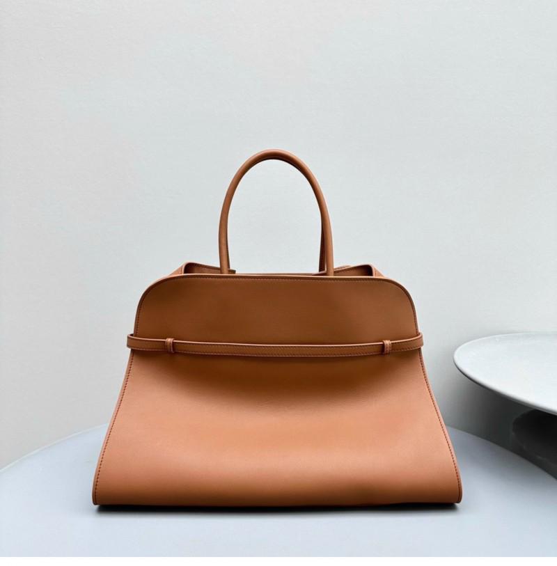 

Belt15 Сумка-тоут большой вместимости из коровьей кожи - The Row Французская нишевая сумка на плечо имбирный/коричневый