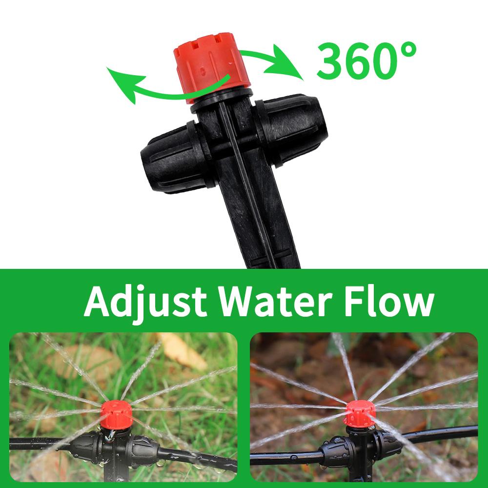 10/30Pcs Garden Sprinkler Dripper, 8-Hole All Round Scattering Watering Spikes for Plant Irrigation Supplies