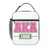 AKA Sorority Insulated Lunch Bag for Women Children Portable Food Boxes Thermal Lunch Box Tote