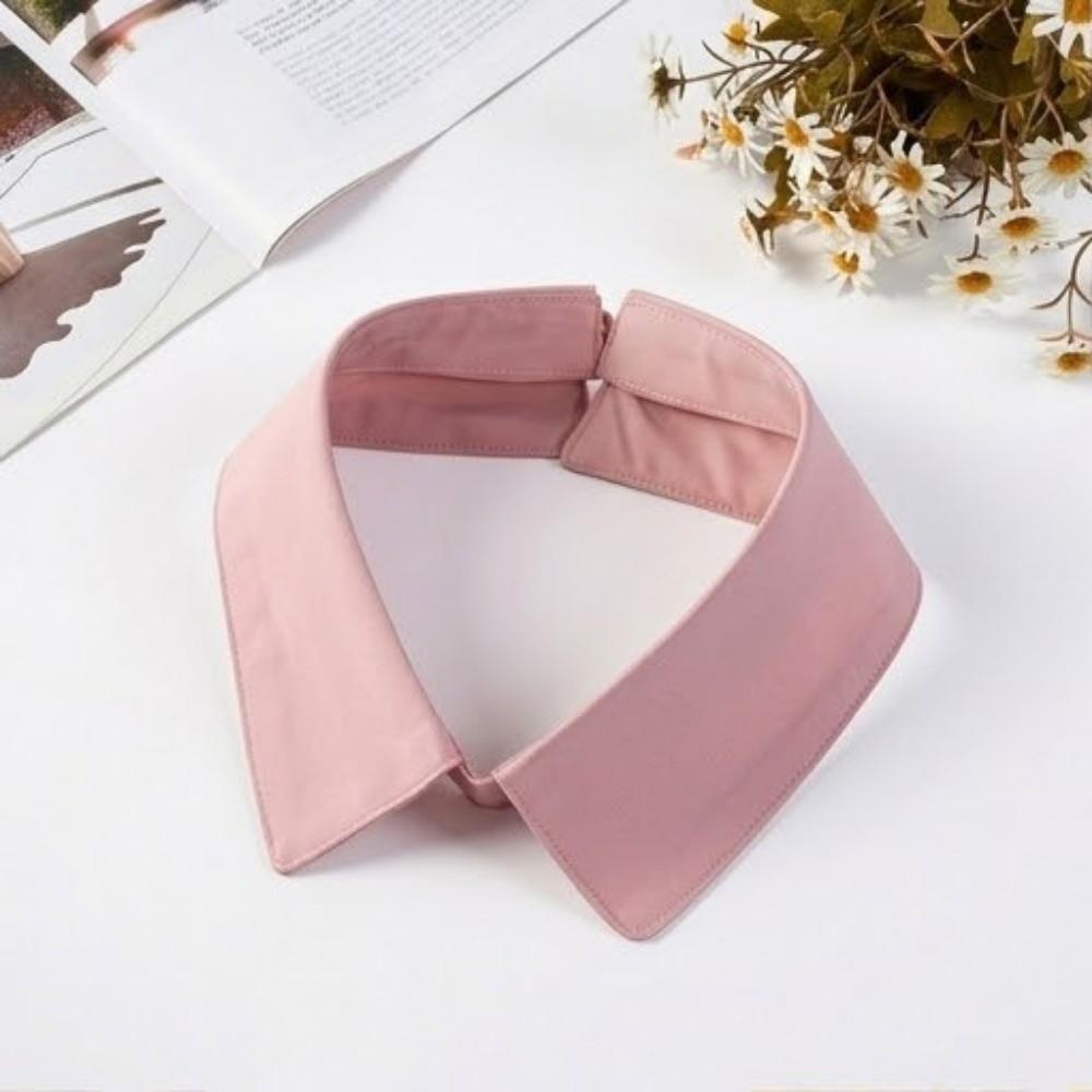 Solid Color Necktie Collar Lapel Design Decorative Single Collar Shirt Collar Replacement