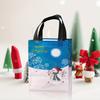 Christmas Gift Bags with Gift Tags, Large Reusable Shopping Totes, Festive Santa, Tree, Snowman "Merry Christmas" Design