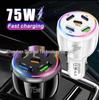 75W 5-Port Super Fast Charging Car USB Phone Charger Plug