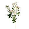 With Leaves Artificial Rose Flower Branch Multi-headed Rose Faux Flowers  Home Office Decor