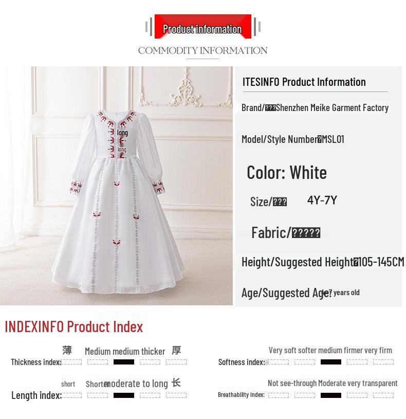 Haftowana Dzianinowa Muzułmańska Suknia Bankietowa na Rynek Bliskowschodni