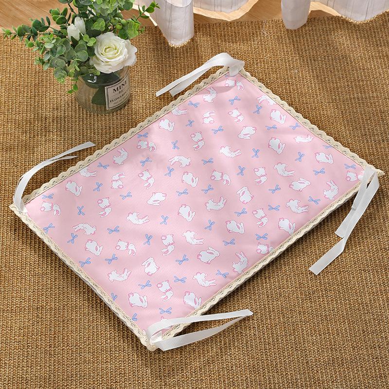 

Summer Cooling Cat Bed Pad - Waterproof Pet Mat, Non-Shedding Ice Gel Cushion for Cage, All-Season Anti-Slip Dog Bed Cool Mat S 50x35CM розовый