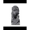Bluestone Lion Pair: Hand-Carved Stone Ornaments for Home, Doorway, Courtyard, or Tombstone.