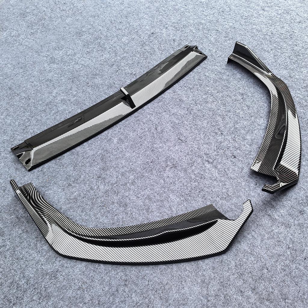 Gloss Black Car Front Bumper Lip Spoiler Air Chin Body Kit Splitter For BMW G20 3-Series 330e 330i M340i 320i M-Sport 2023-2026