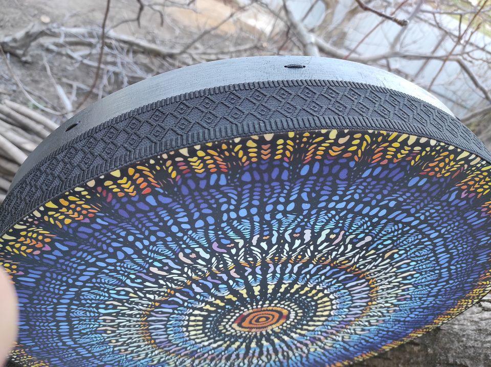 Tree of Life Shaman Frame Drum with Mandala Design
