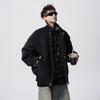 Men's Plaid Patchwork Casual Jacket - American Style Two-Piece Design for Spring and Autumn