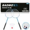 BADMOX Badminton Set Badminton Racket Shuttlecock Set Outdoor 3-piece Blue