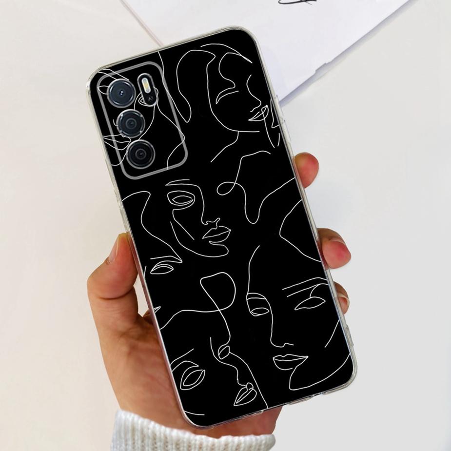 Für Oppo A16 A16s Hülle Stylische Bemalte Rückseite Weiche Dünne Handyhülle Für Oppo A16s OppoA16 s CPH2269 Hülle Fundas Bumper Schale