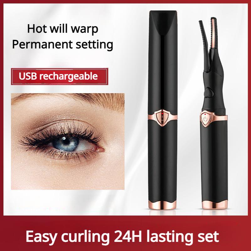 Mini USB Electric Eyelash Curling Device Eyelashes Fast Curling Heating Lasting Shaping Intelligent Temperature Control Makeup