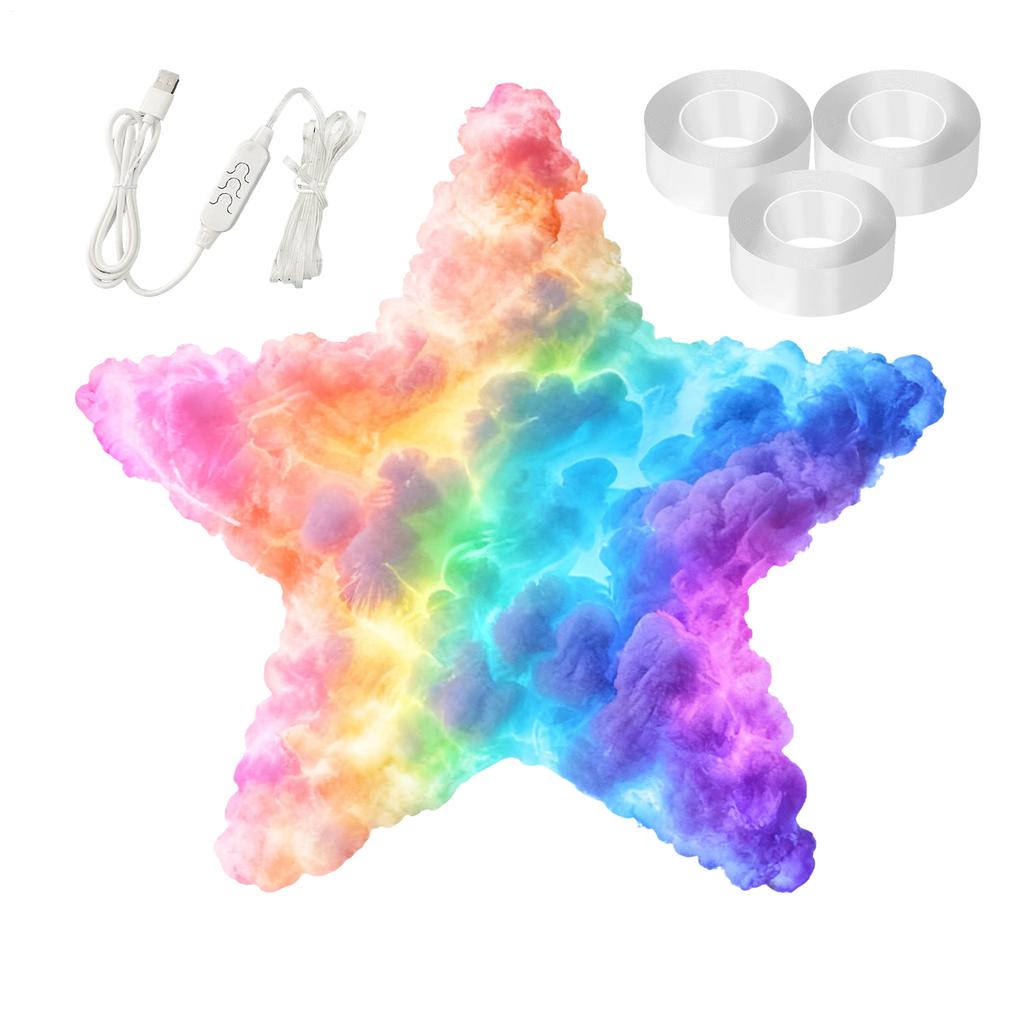 2M/4M/6M/8M DIY 3D Светодиодные светильники Грозовое облако Для потолка USB Лампа Грозовое облако Набор для украшения Динамическое освещение Украшение Настольное